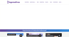 Desktop Screenshot of bgcreativos.com