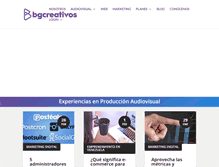 Tablet Screenshot of bgcreativos.com